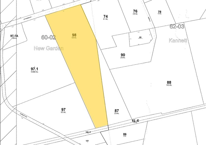 738 W Cypress St, Kennett Square, PA for lease - Plat Map - Image 2 of 5