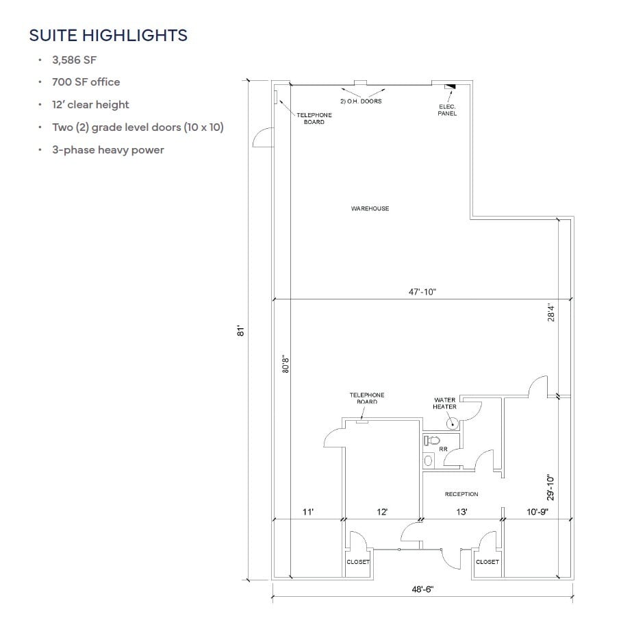 1109 S Airport Cir, Euless, TX for lease Floor Plan- Image 1 of 1