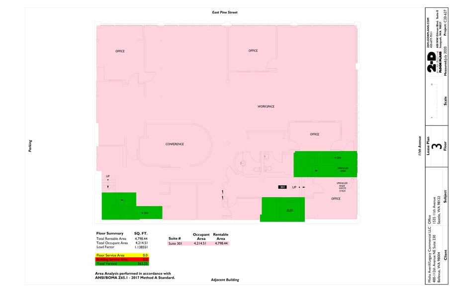 1021 E Pine St, Seattle, WA for lease - Site Plan - Image 2 of 11