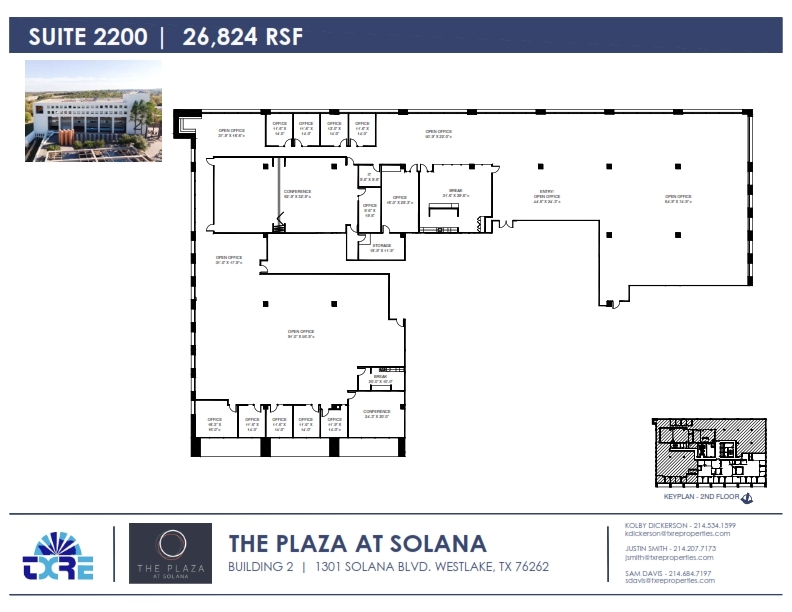 1301 Solana Blvd, Westlake, TX for lease Floor Plan- Image 1 of 1