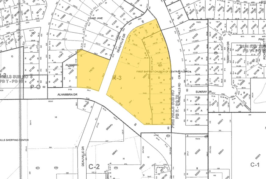 800 N Pine Hills Rd, Orlando, FL for lease - Plat Map - Image 3 of 11