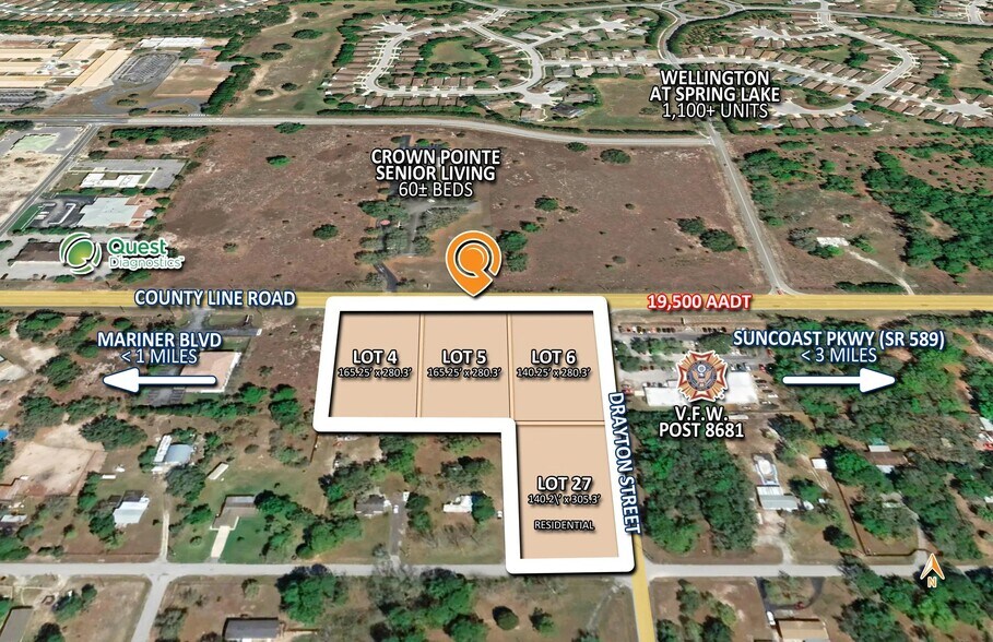 SWC County Line Rd and Drayton St, Spring Hill, FL for sale - Primary Photo - Image 1 of 1
