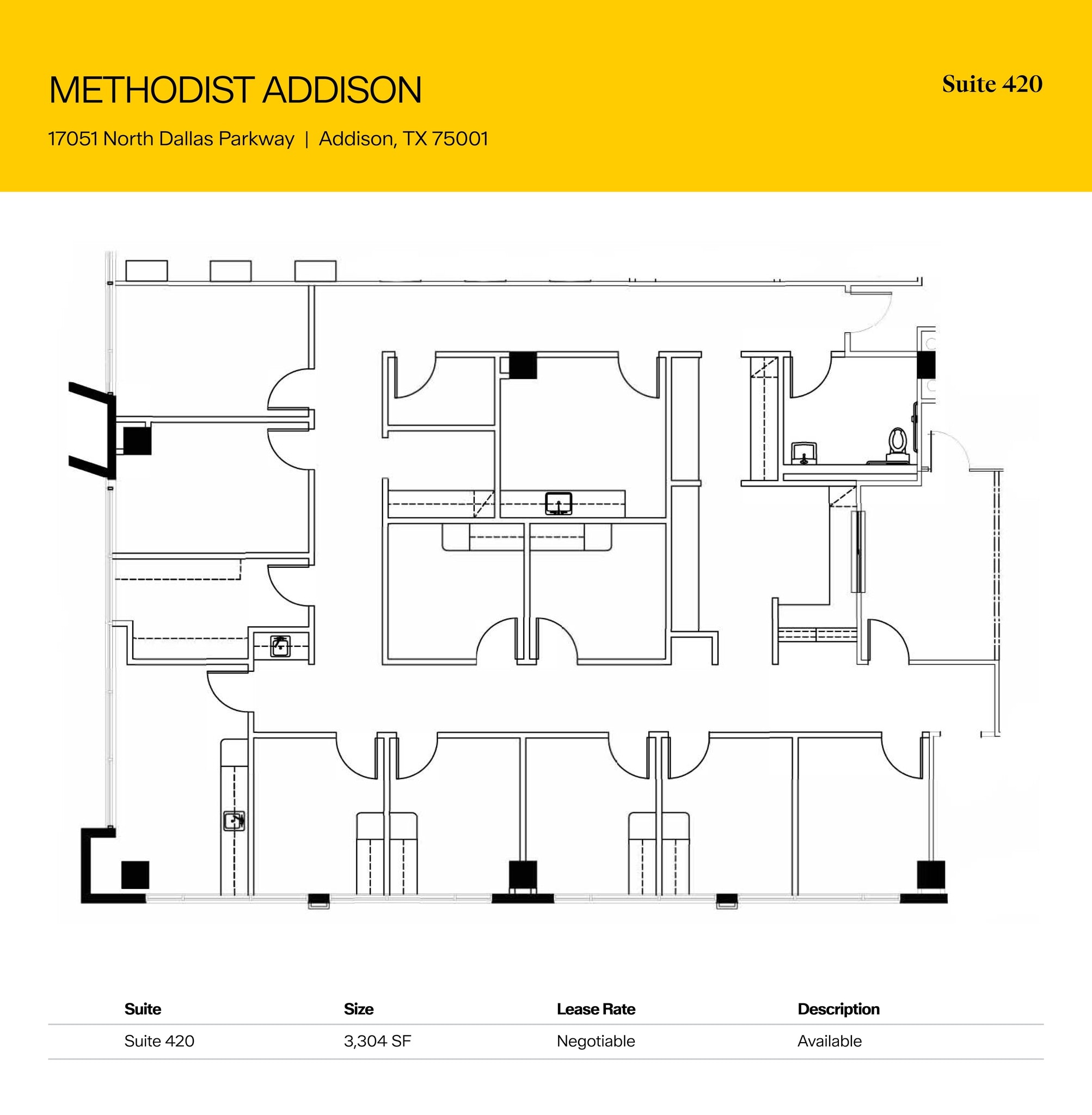 17051 N Dallas Pky, Addison, TX for lease Floor Plan- Image 1 of 1
