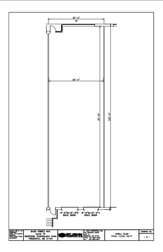 8435 Progress Dr, Frederick, MD for lease Floor Plan- Image 1 of 1