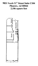 9831 S 51st St, Phoenix, AZ for lease Floor Plan- Image 1 of 1