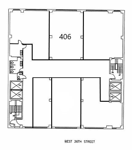 255 W 36th St, New York, NY for lease Floor Plan- Image 1 of 6