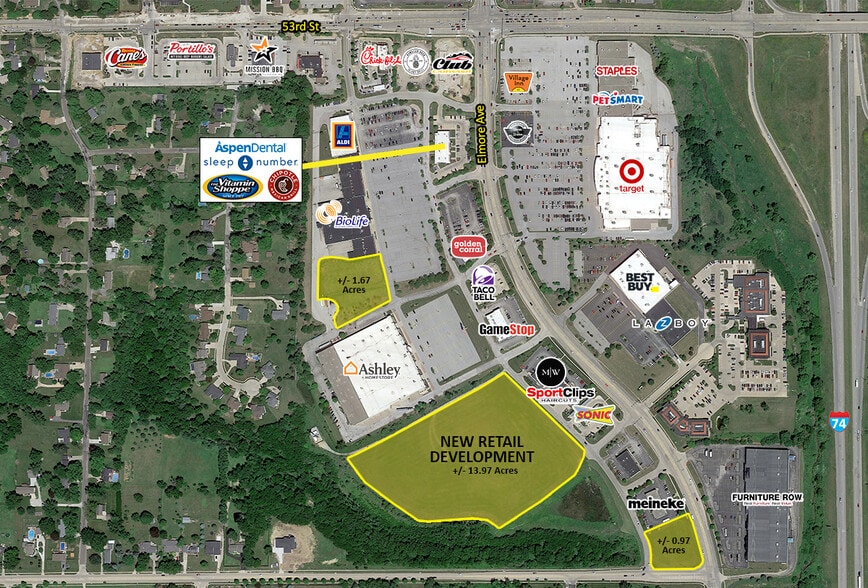 4800 Elmore Ave, Davenport, IA for lease - Aerial - Image 1 of 1