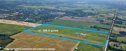 13555 10th Conc, Nobleton, ON - AERIAL  map view