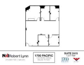 1700 Pacific Ave, Dallas, TX for lease Floor Plan- Image 1 of 1