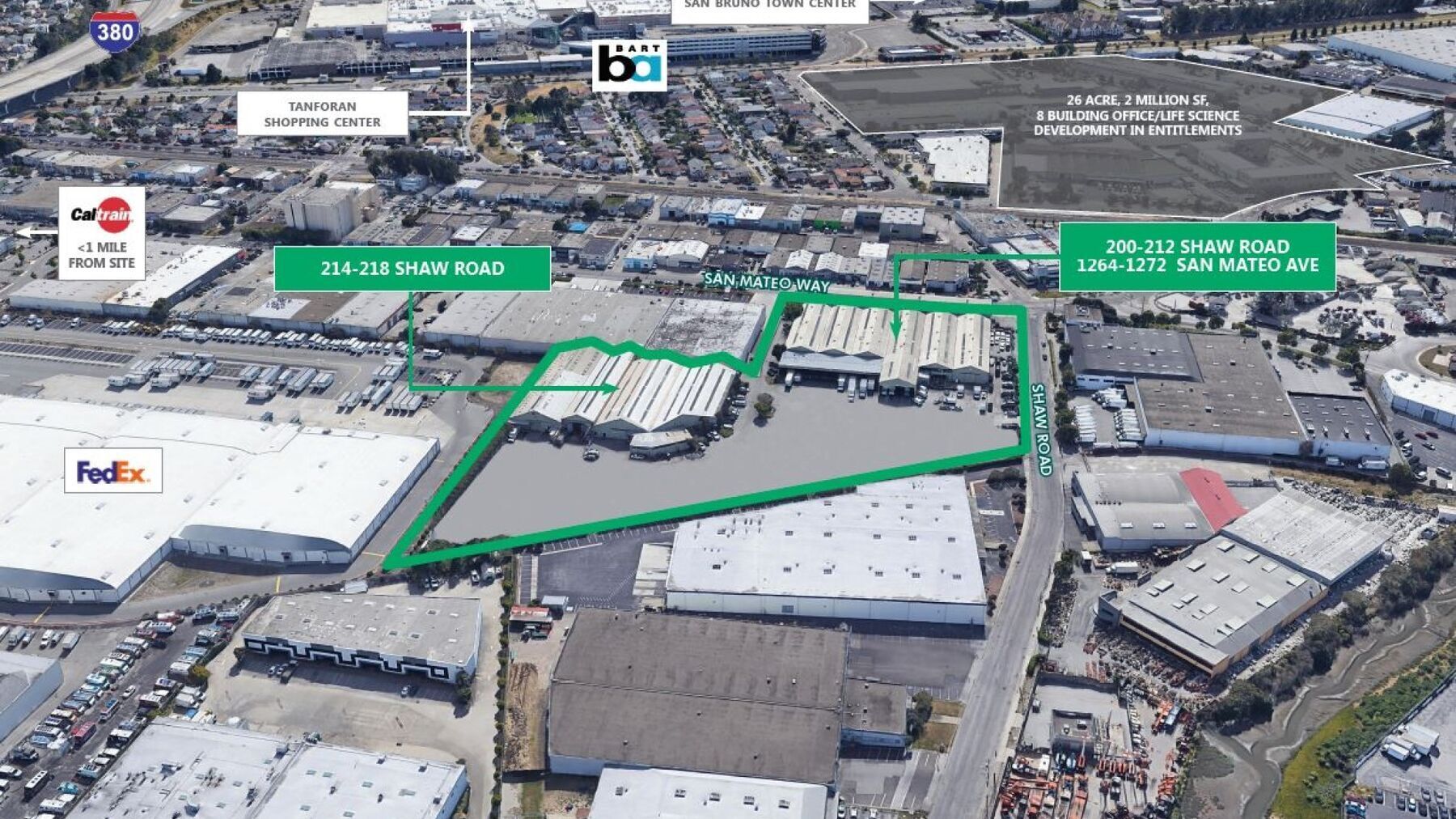 200-212 Shaw Rd, South San Francisco, CA for lease Building Photo- Image 1 of 3