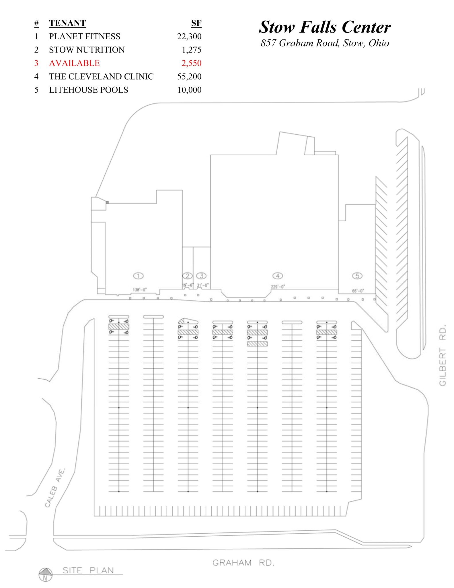 837-887 Graham Rd, Stow, OH for lease Site Plan- Image 1 of 1