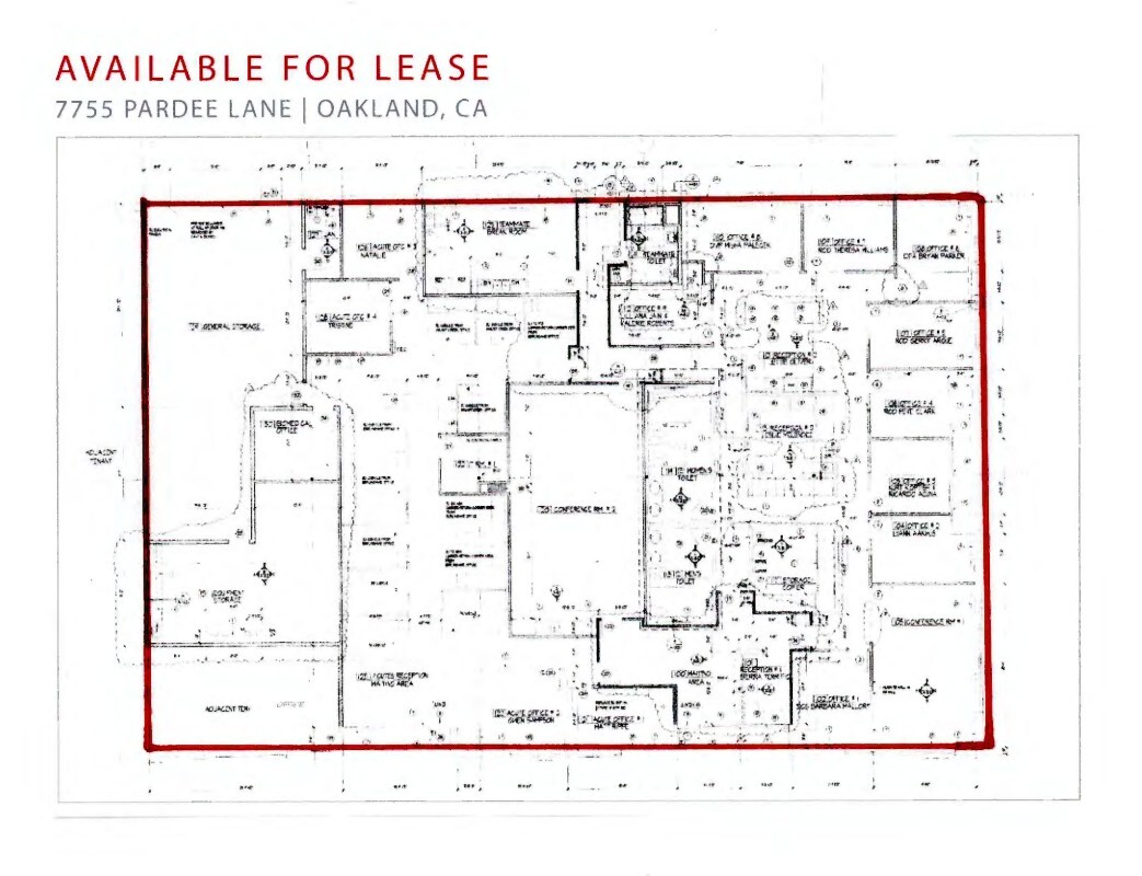 7755 Pardee Ln, Oakland, CA for lease Floor Plan- Image 1 of 1