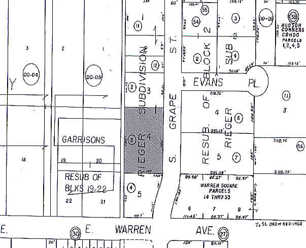 2171 S Grape St, Denver, CO for sale Plat Map- Image 1 of 1