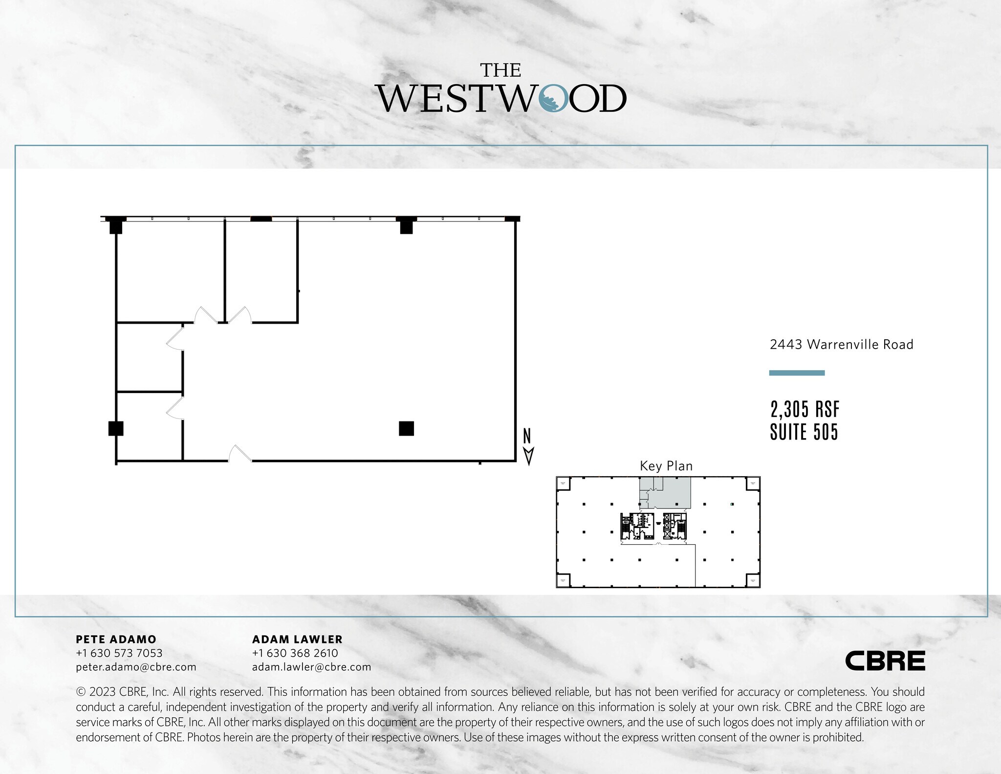 2443 Warrenville Rd, Lisle, IL for lease Floor Plan- Image 1 of 1