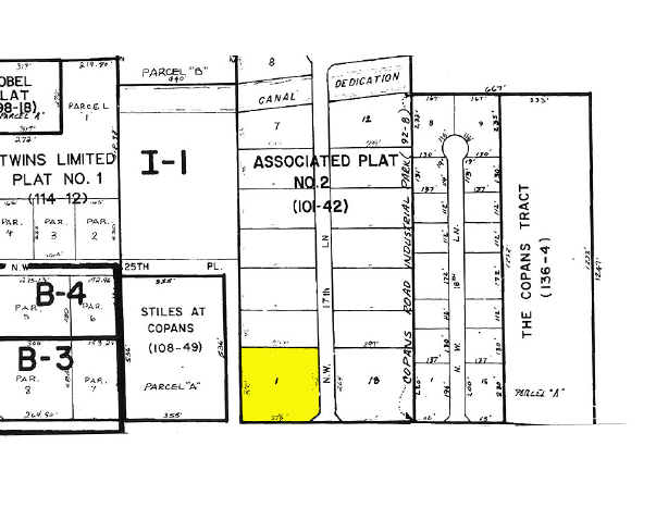 1751 W Copans Rd, Pompano Beach, FL for sale - Plat Map - Image 1 of 1