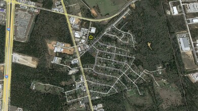 3705 Hilltop Dr, Conroe, TX - aerial  map view