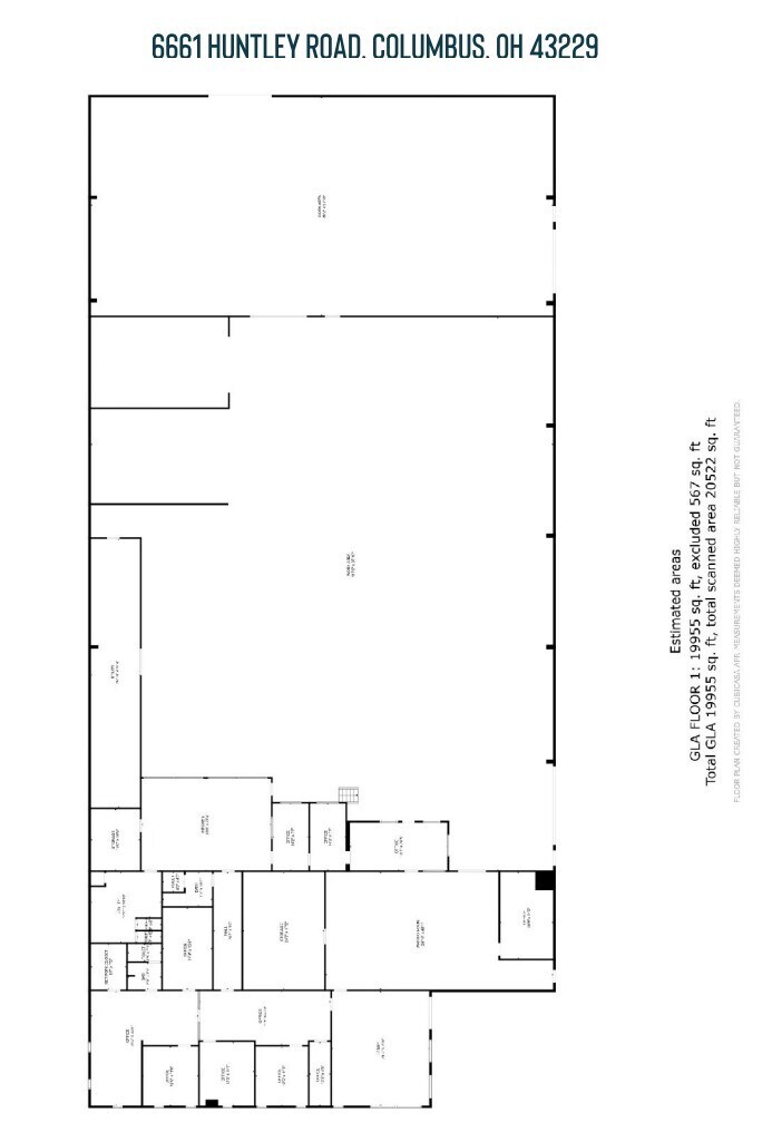 6661 Huntley Rd, Columbus, OH for lease Floor Plan- Image 1 of 1