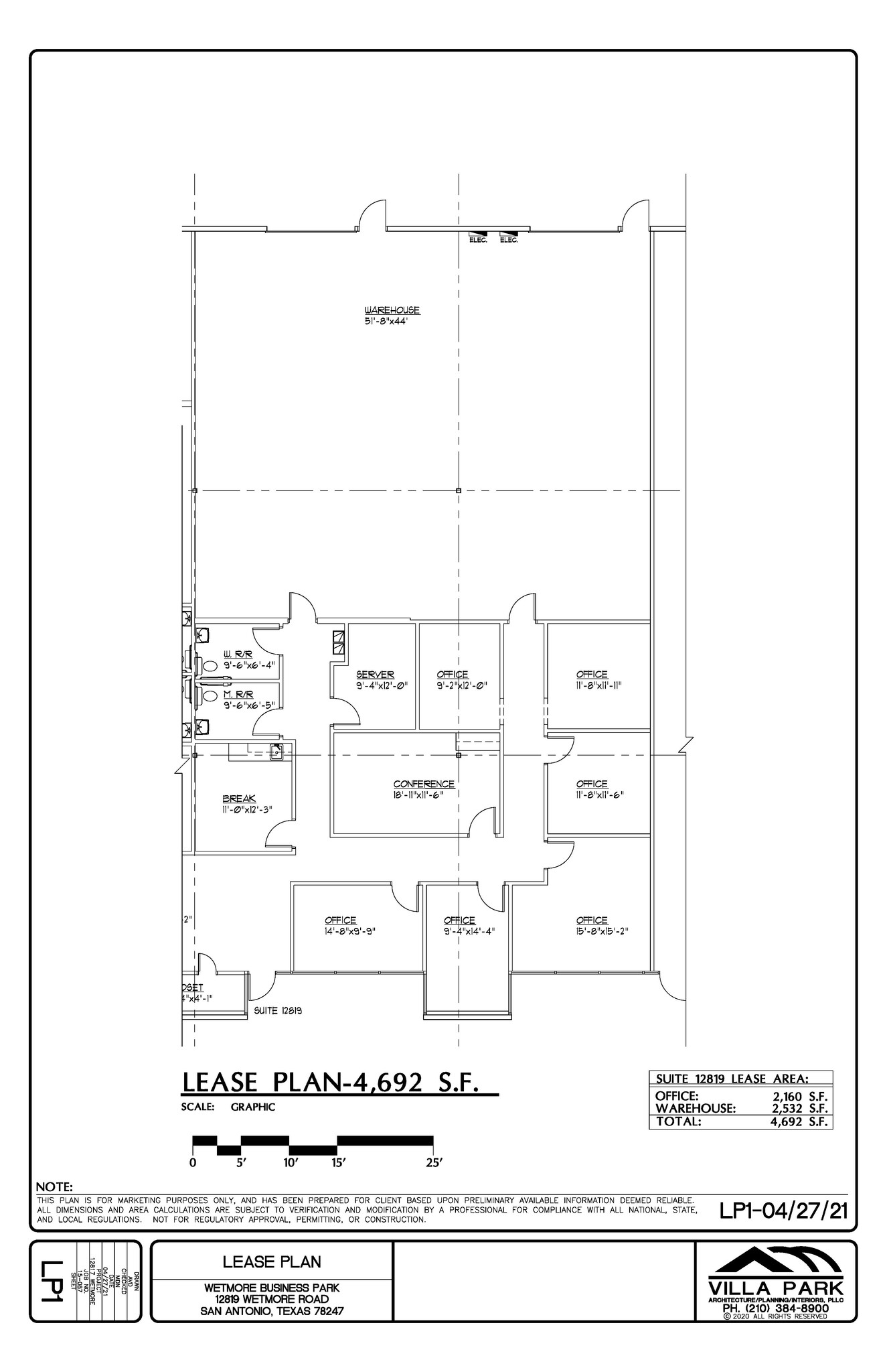 12625 Wetmore Rd, San Antonio, TX for lease Floor Plan- Image 1 of 1