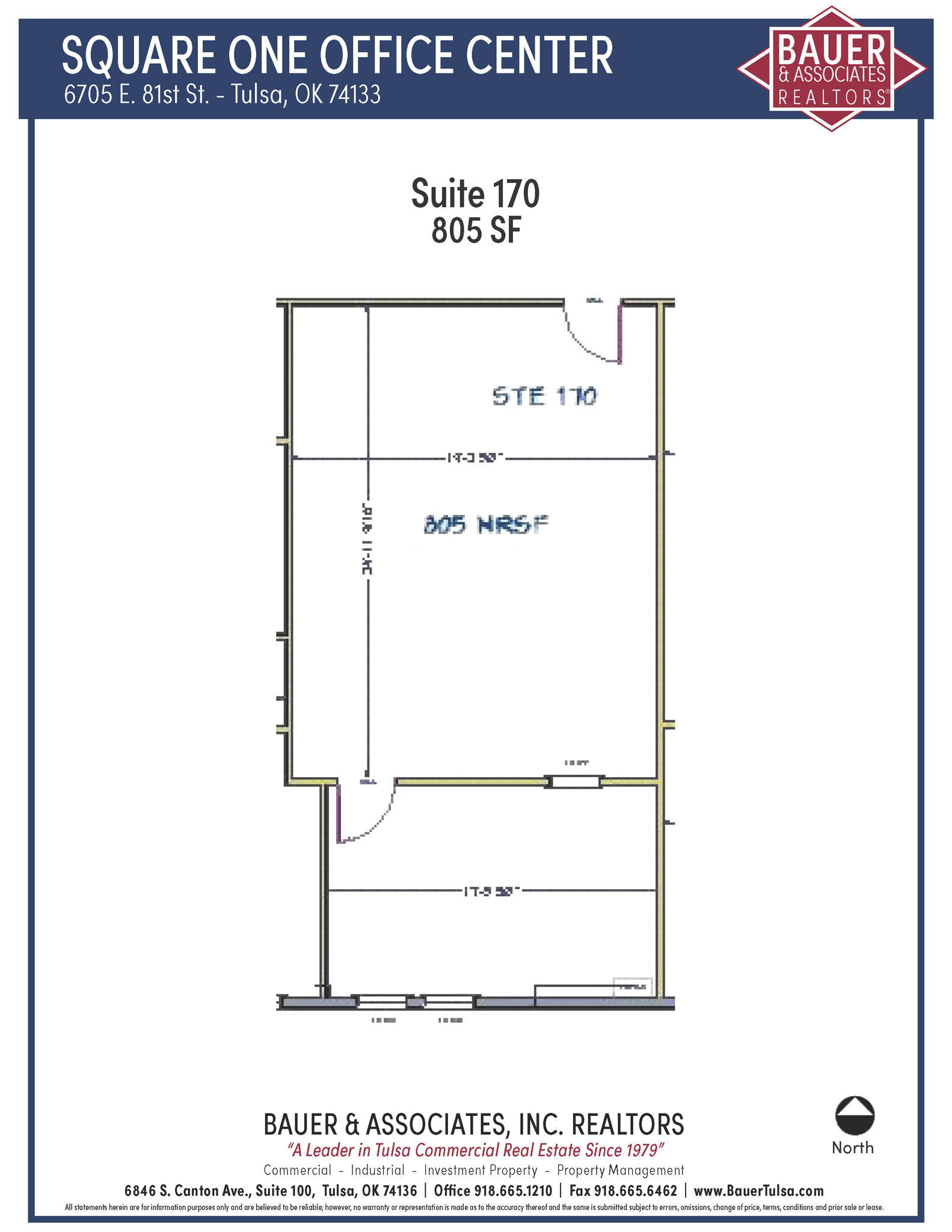 6703-6709 E 81st St, Tulsa, OK for lease Floor Plan- Image 1 of 3