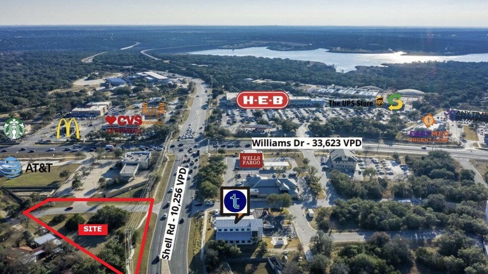 112 Shell Rd, Georgetown, TX for sale - Aerial - Image 2 of 4