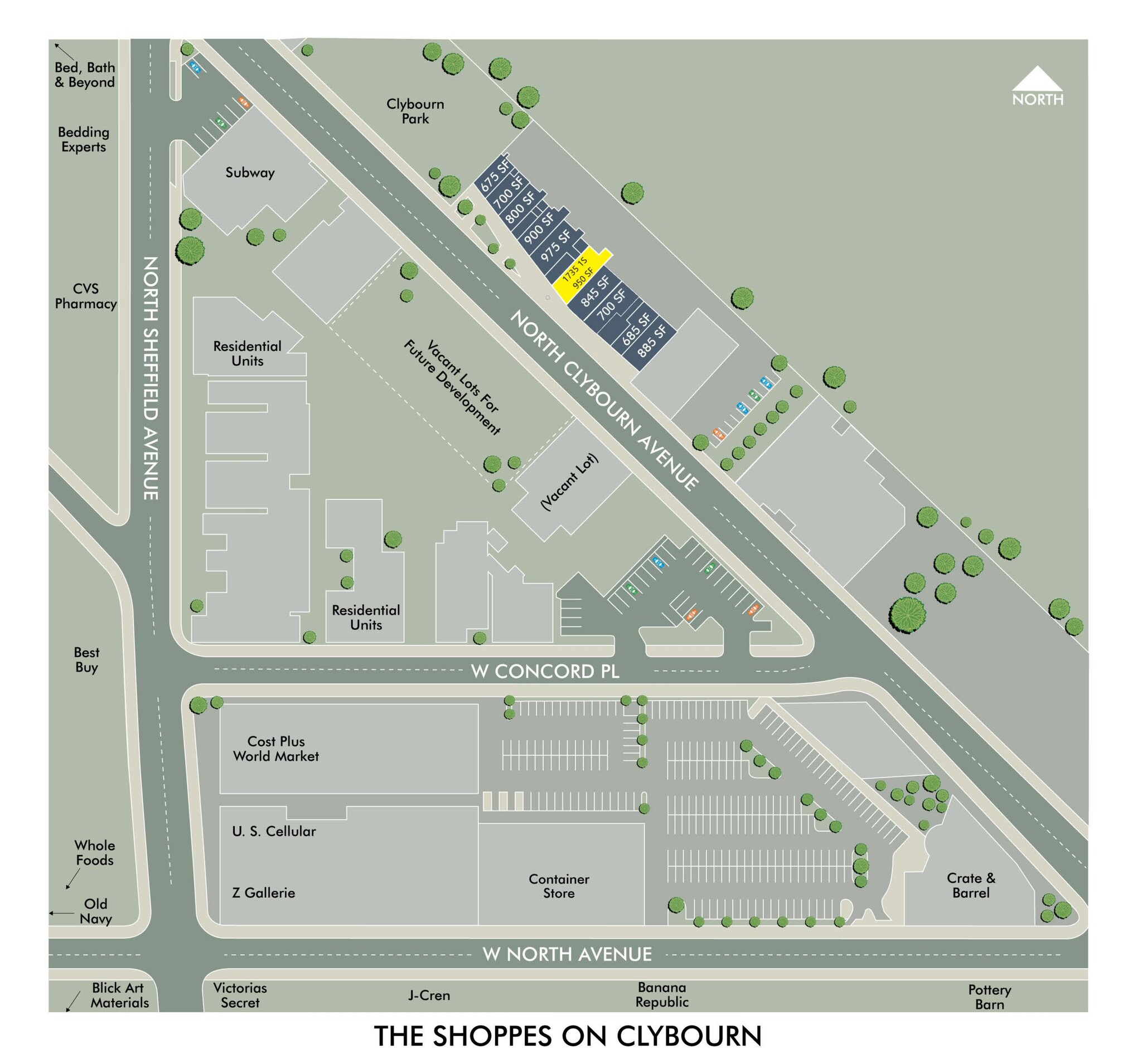 1729-1745 N Clybourn Ave, Chicago, IL for lease Site Plan- Image 1 of 7