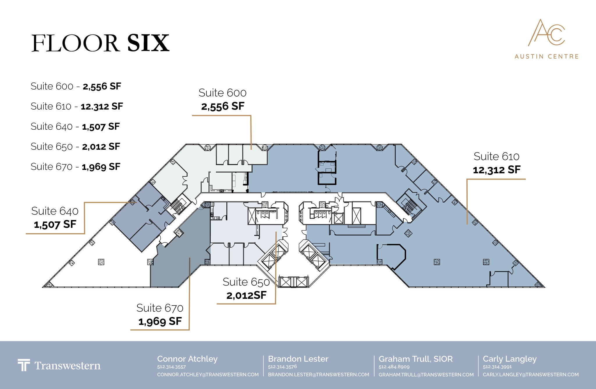 701 Brazos St, Austin, TX for lease Floor Plan- Image 1 of 1