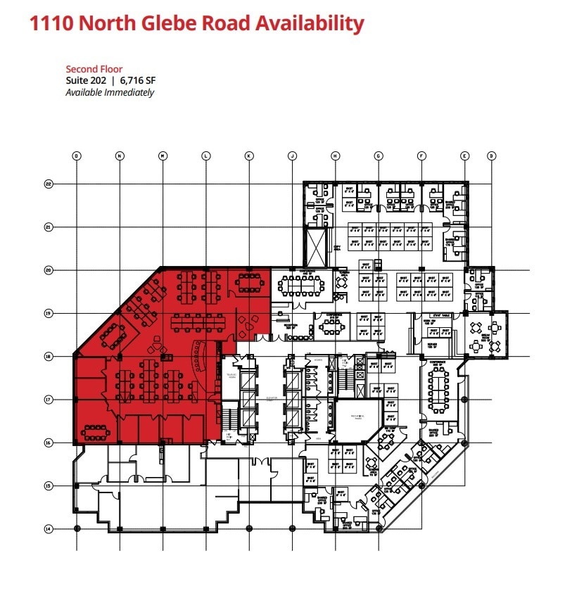 1110 N Glebe Rd, Arlington, VA for lease Floor Plan- Image 1 of 1