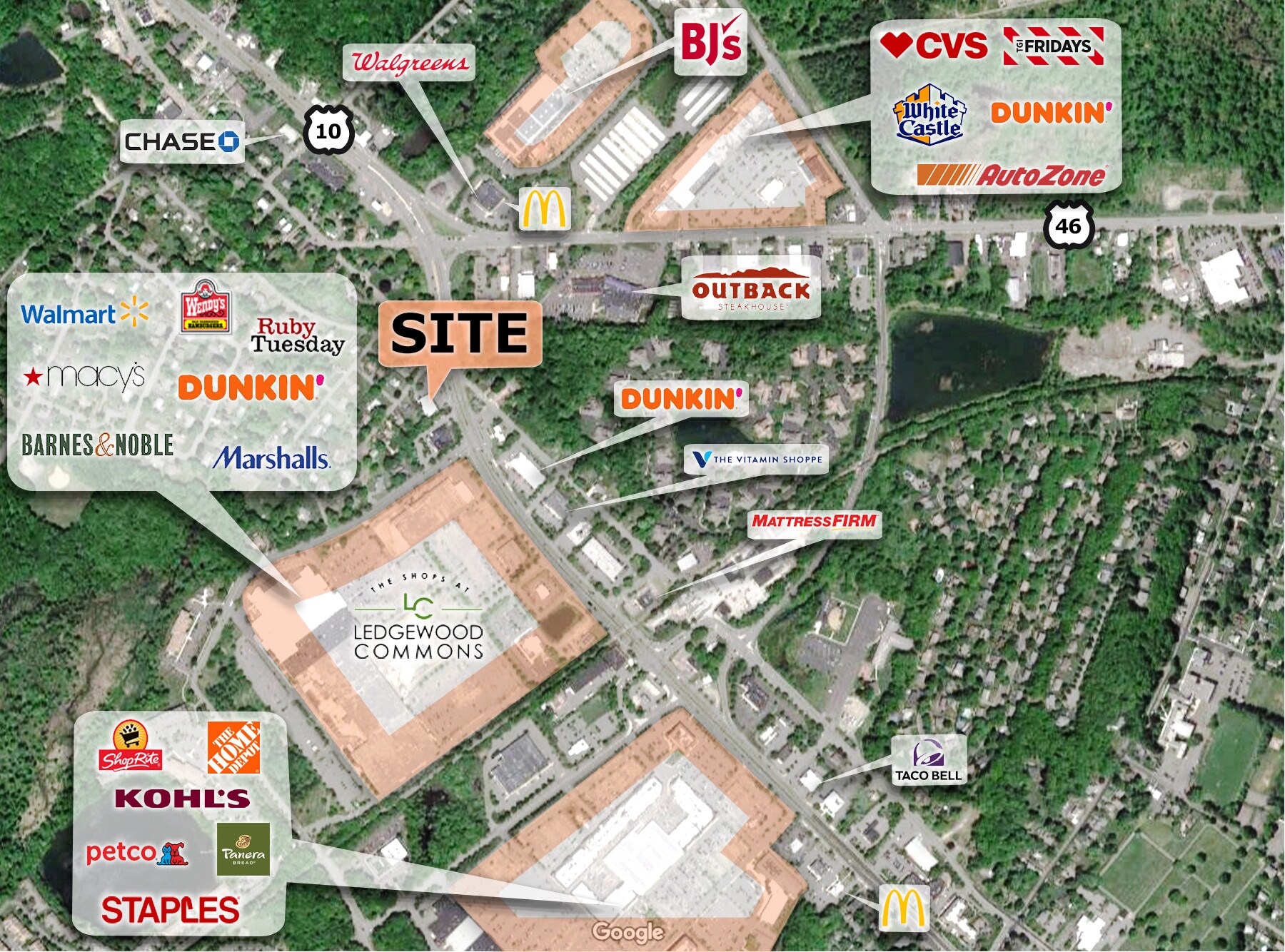 509 Rte 10, Ledgewood, NJ, 07852 Retail Space For Lease