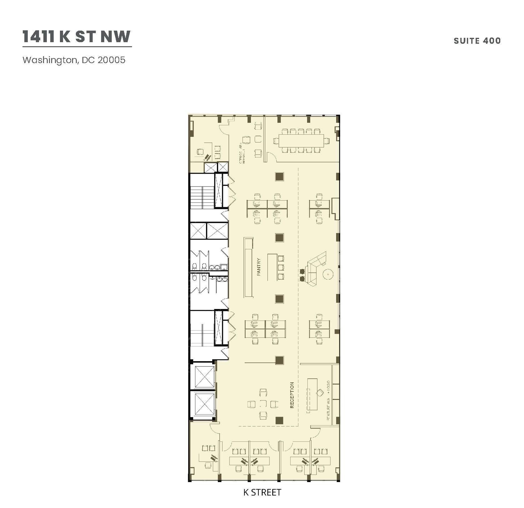 1411 K St NW, Washington, DC for lease Floor Plan- Image 1 of 3