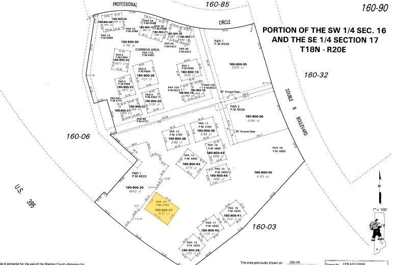 10775 Double R Blvd, Reno, NV for sale Plat Map- Image 1 of 1