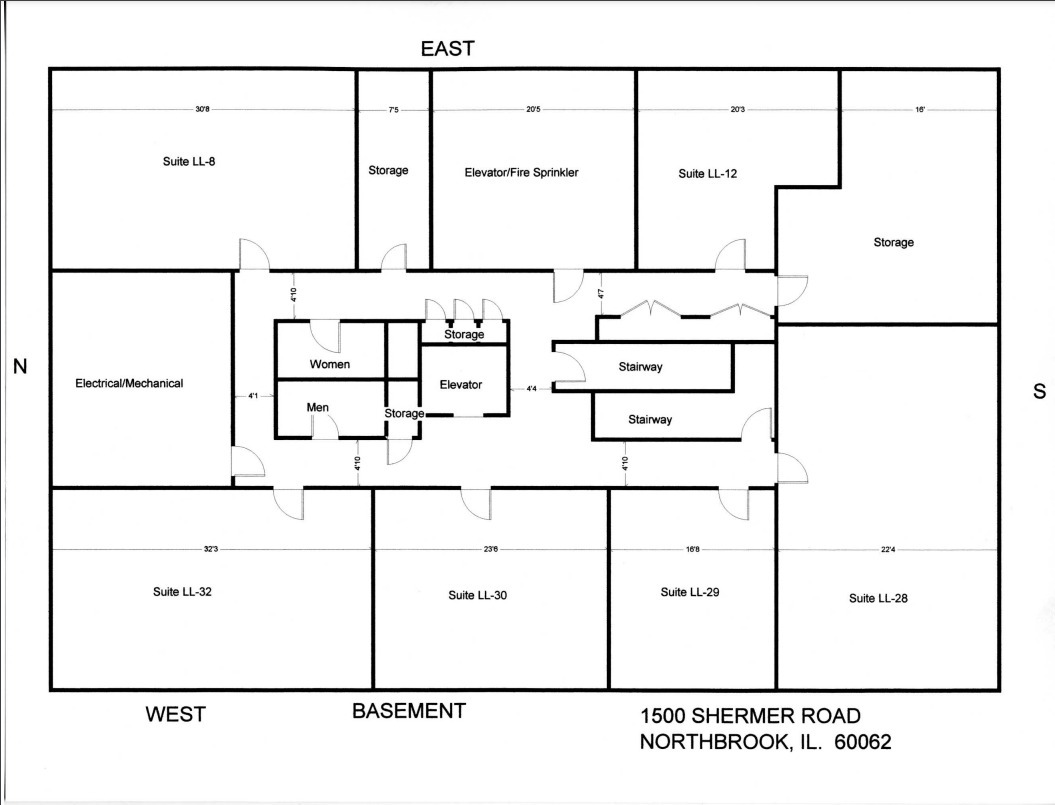 1500 Shermer Rd, Northbrook, IL for lease Floor Plan- Image 1 of 1