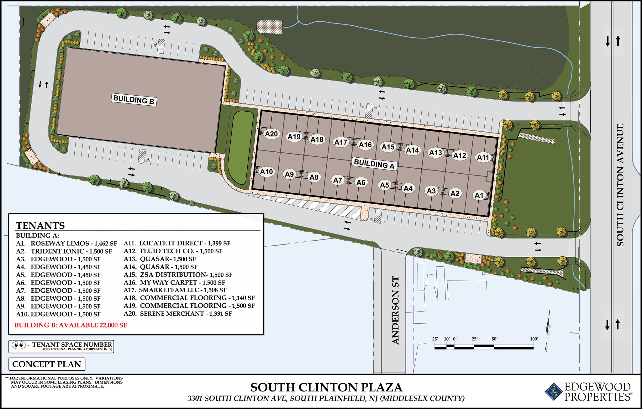 3301-3393 S Clinton Ave, South Plainfield, NJ for lease Site Plan- Image 1 of 1
