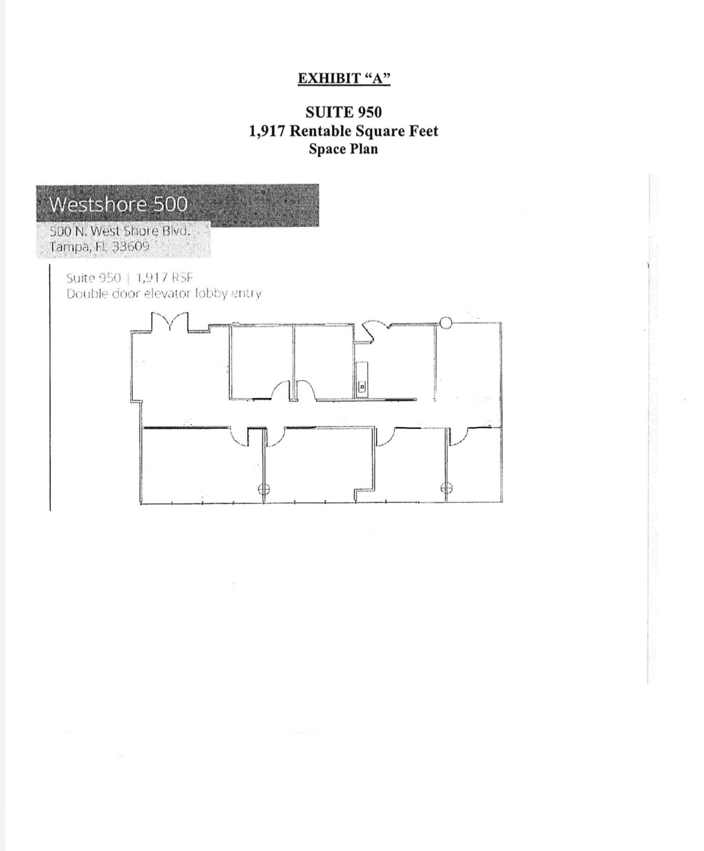 500 N West Shore Blvd, Tampa, FL for lease Floor Plan- Image 1 of 10