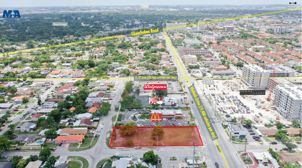 490 Hialeah Dr, Hialeah, FL for lease - Aerial - Image 2 of 2