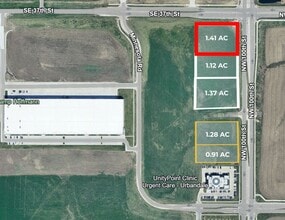 5240 100th Street, Johnston, IA - AERIAL  map view