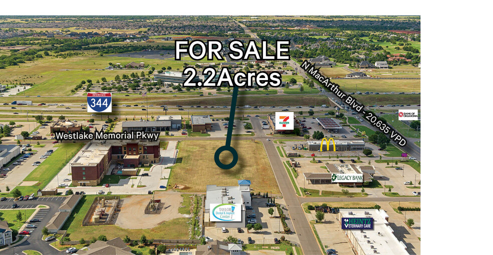 Westlake Memorial Pkwy & NW 133rd St, Oklahoma City, OK for sale - Aerial - Image 2 of 3