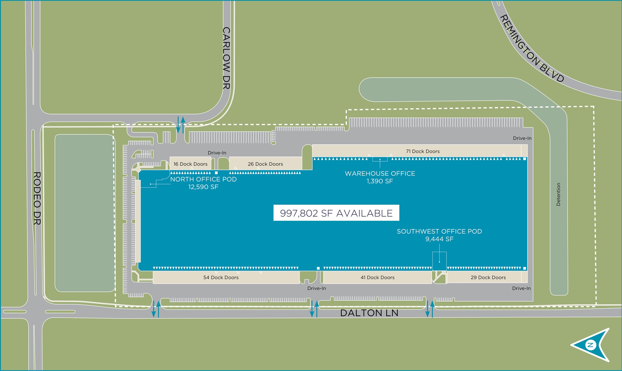 901 Carlow Dr, Bolingbrook, IL for lease Site Plan- Image 1 of 1