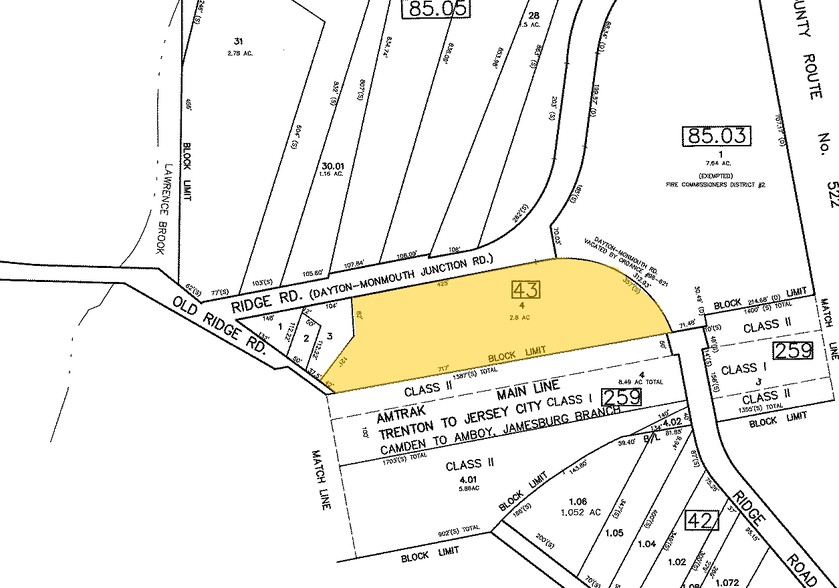 575 Ridge Rd, Monmouth Junction, NJ for lease - Plat Map - Image 2 of 2