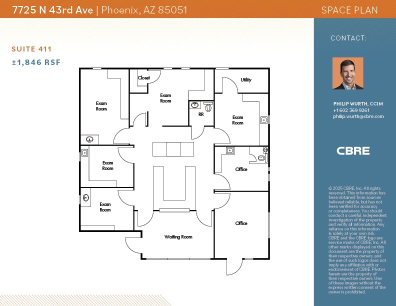 7725 N 43rd Ave, Phoenix, AZ for lease Floor Plan- Image 1 of 1