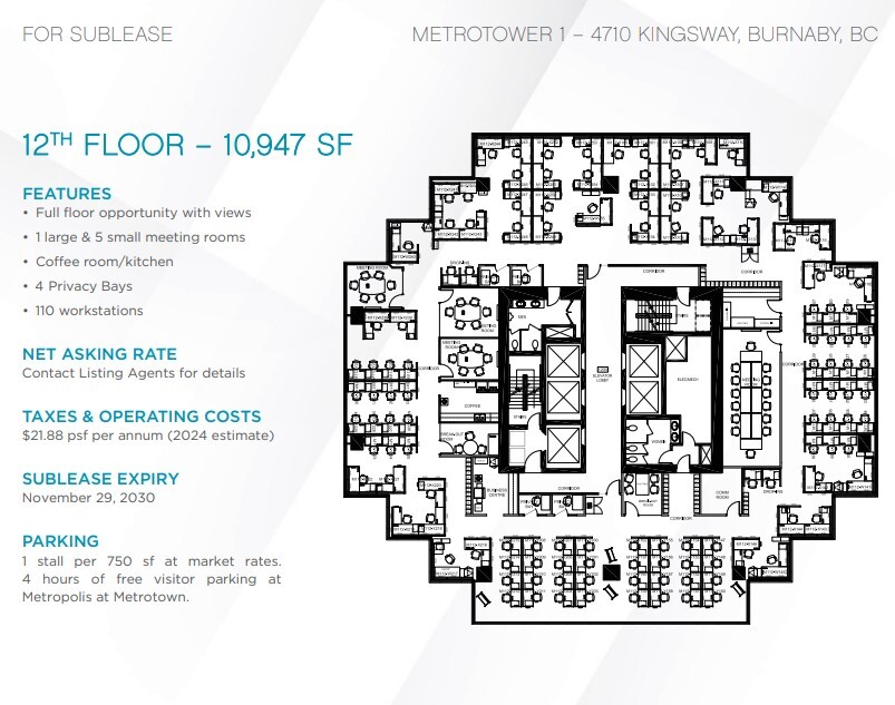 4710 Kingsway, Burnaby, BC for lease Floor Plan- Image 1 of 1