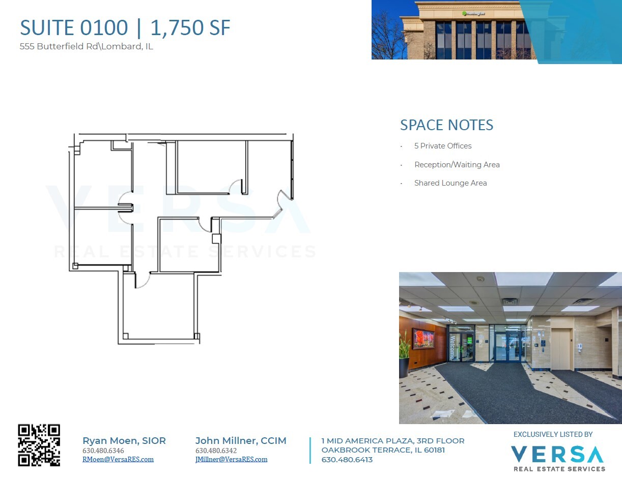 555 E Butterfield Rd, Lombard, IL for lease Floor Plan- Image 1 of 1