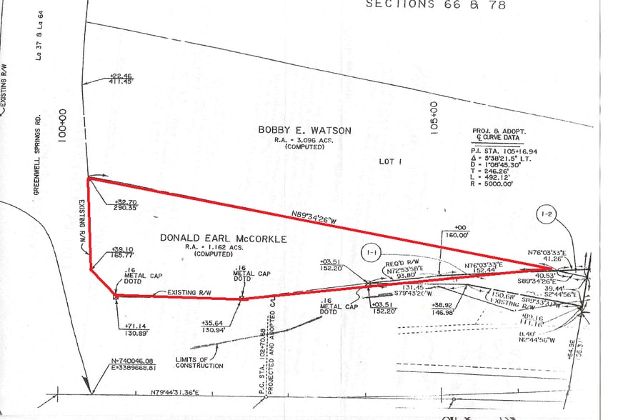 18737 Magnolia Bridge Rd, Greenwell Springs, LA for sale - Plat Map - Image 2 of 2