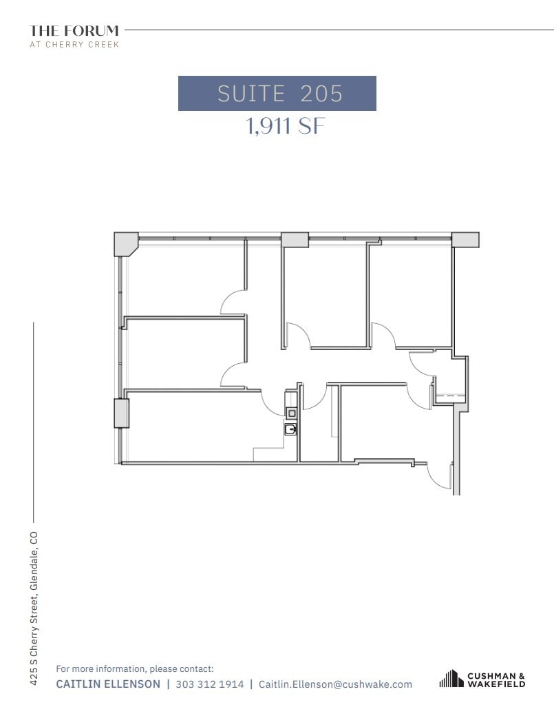 425 S Cherry St, Glendale, CO for lease Floor Plan- Image 1 of 1