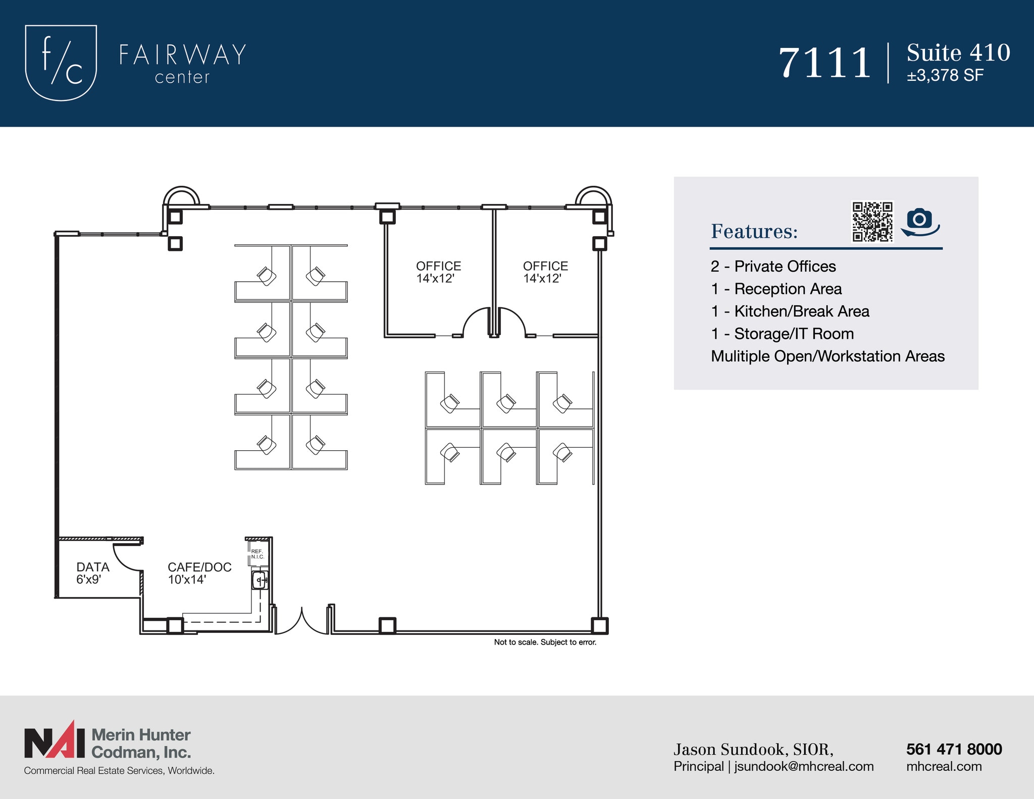 7108-7121 Fairway Dr, Palm Beach Gardens, FL for lease Floor Plan- Image 1 of 10