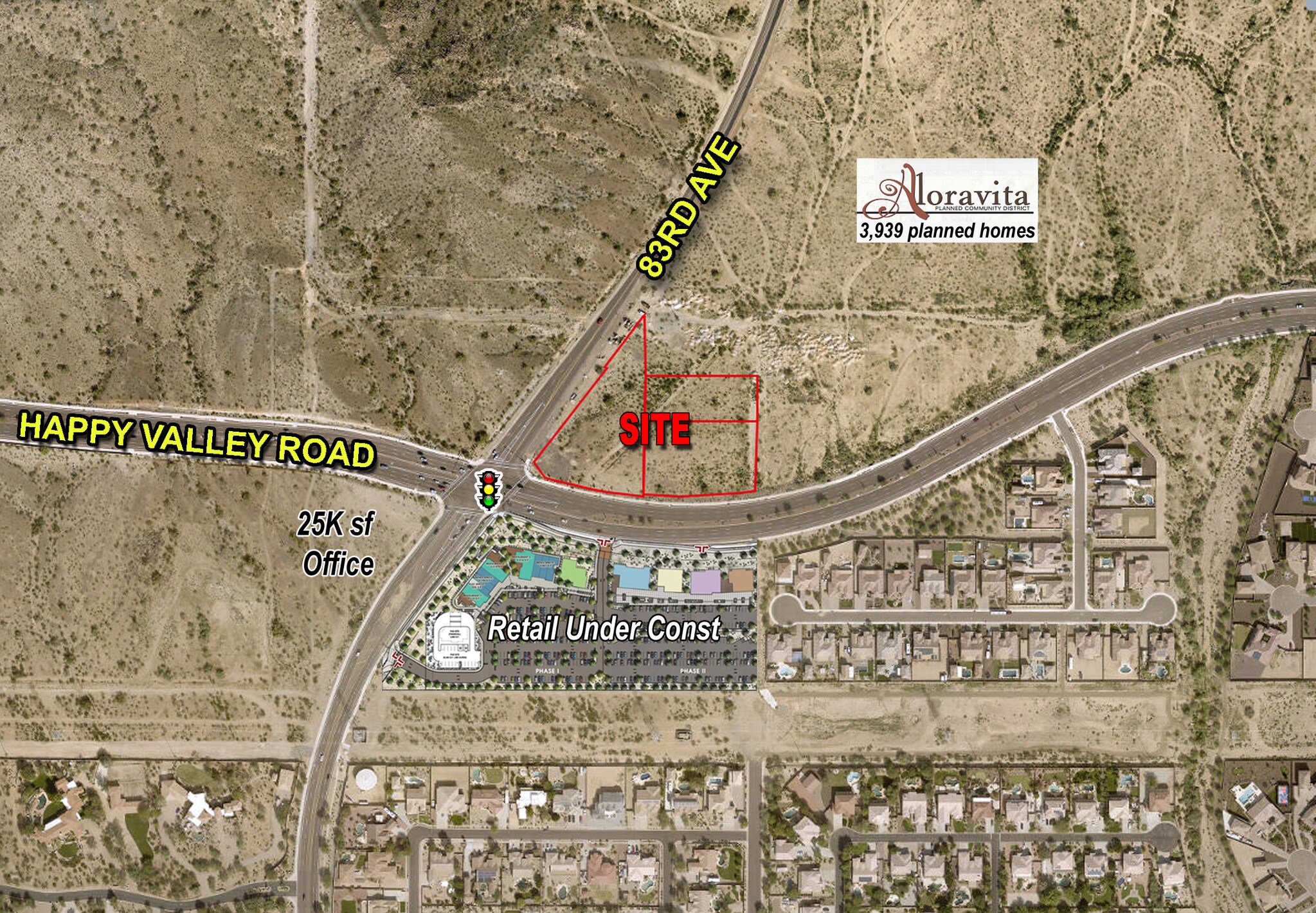 NEC 83rd Ave. & Happy Valley Rd, Peoria, AZ, 85383 Commercial Land