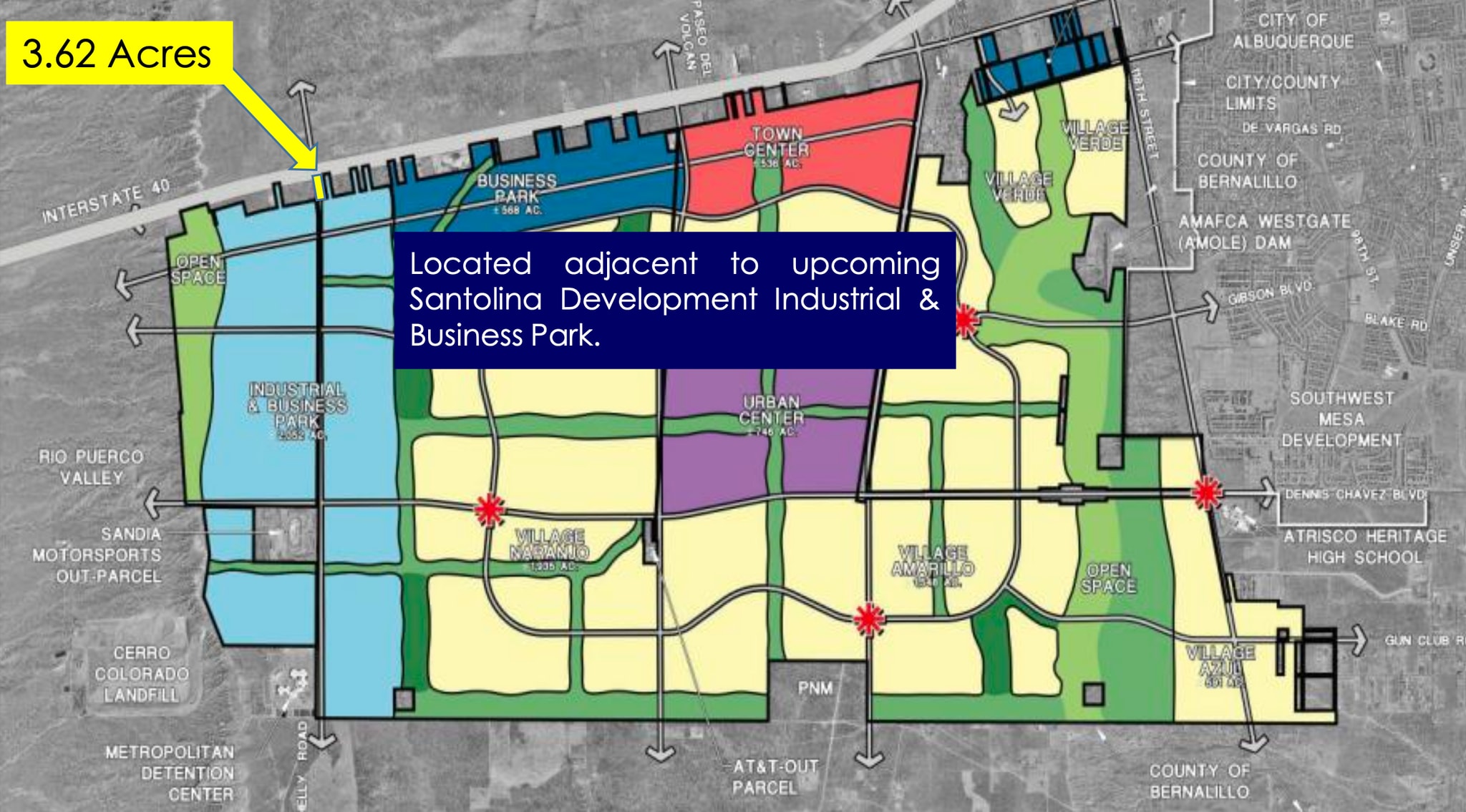 I-40 Frontage Road SW, Tract 203 rd, Albuquerque, NM for sale Site Plan- Image 1 of 4