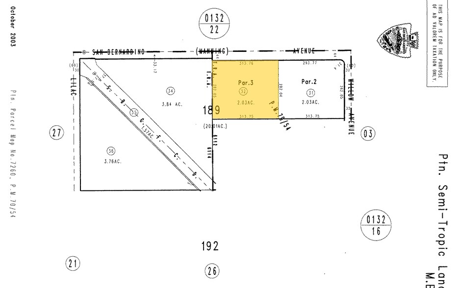 389 W San Bernardino Ave, Rialto, CA for sale - Plat Map - Image 3 of 6