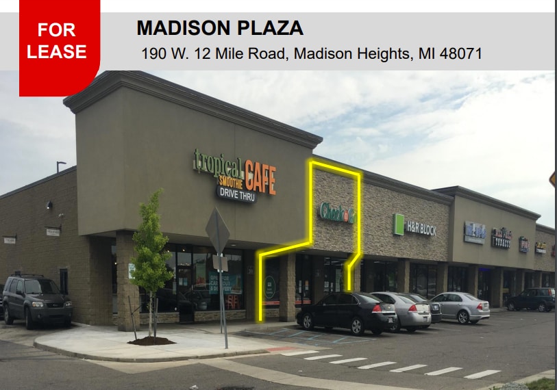 100-200 W Twelve Mile Rd, Madison Heights, MI for lease - Building Photo - Image 1 of 6
