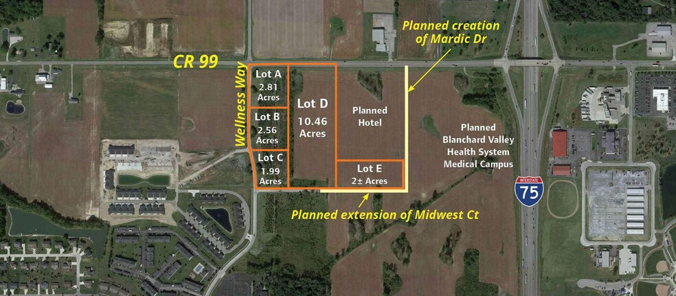 Wellness Way, Findlay, OH for sale - Site Plan - Image 1 of 2