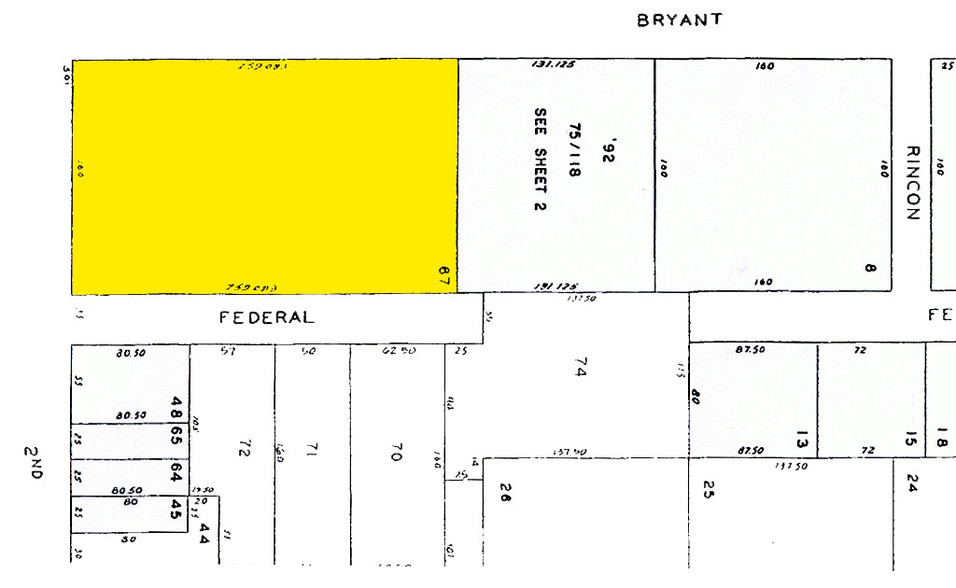 501 2nd St, San Francisco, CA for lease - Plat Map - Image 2 of 6